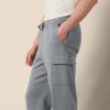 Amazon Essentials Men's Cargo Fleece Sweatpant with Open Hem, Light Grey Heather, Large view 4