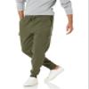Amazon Essentials Men's Cargo Fleece Jogger Sweatpant with Relaxed Fit, Olive Heather, Large view 1