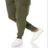 Amazon Essentials Men's Cargo Fleece Jogger Sweatpant with Relaxed Fit, Olive Heather, Large view 3