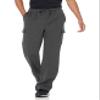 Amazon Essentials Men's Cargo Fleece Sweatpant with Open Hem, Charcoal Heather, Large view 1