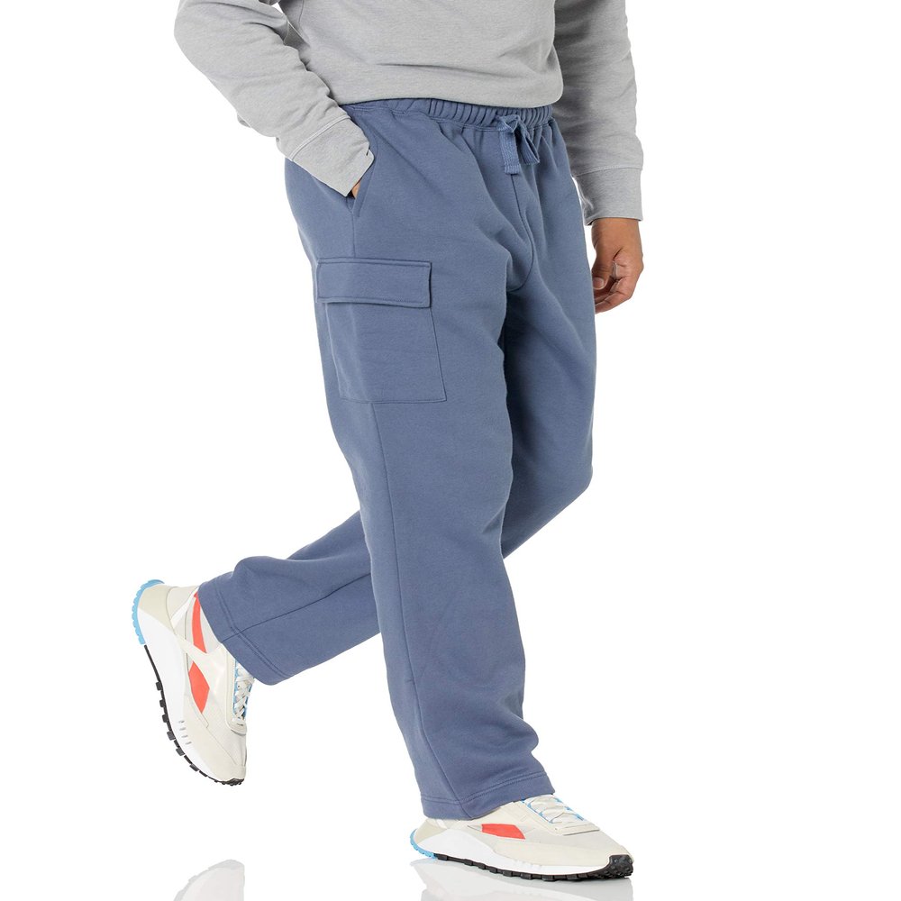 Amazon Essentials Men's Cargo Fleece Sweatpant, Indigo Blue, X-Small