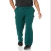 Amazon Essentials Men's Cargo Fleece Sweatpant with Open Hem, Dark Green, Large view 1