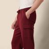 Amazon Essentials Men's Cargo Fleece Sweatpant with Open Hem, Dark Red, X-Small view 4