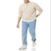 Amazon Essentials Men's Lightweight French Terry Quarter-Zip Mock Neck Sweatshirt, Oatmeal Heather, X-Large view 4