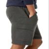 Amazon Essentials Men's Fleece Cargo Shorts, Charcoal Heather, Large view 3
