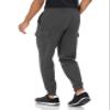 Amazon Essentials Men's Cargo Fleece Jogger Sweatpant with Relaxed Fit, Charcoal Heather, X-Small view 2