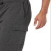 Amazon Essentials Men's Cargo Fleece Jogger Sweatpant with Relaxed Fit, Charcoal Heather, X-Small view 3