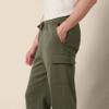 Amazon Essentials Men's Cargo Fleece Sweatpant, Olive Heather, Small view 4