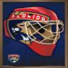 Trends International NHL Florida Panthers Mask 16 Wall Poster, 22.375" x 34", Bronze Framed Version view 1