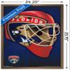 Trends International NHL Florida Panthers Mask 16 Wall Poster, 22.375" x 34", Bronze Framed Version view 3