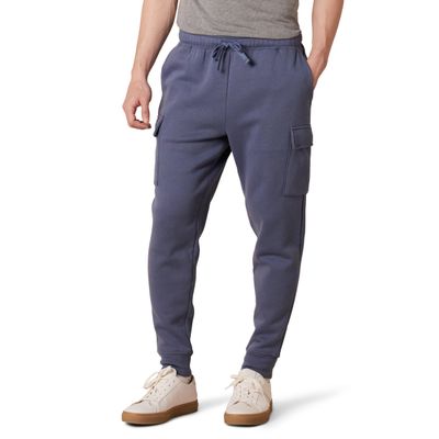 Amazon Essentials Men's Cargo Fleece Jogger Sweatpant, Indigo Blue, XX-Large