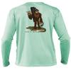 Born of Water Skunk Ape Freediving Shirt: UV UPF+ 50 Long Sleeve - Seagreen - 2XL view 1