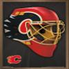 Trends International NHL Calgary Flames - Mask 16 Wall Poster, 22.375" x 34", Bronze Framed Version view 1