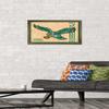 Trends International NFL Philadelphia Eagles - Retro Logo 14 Wall Poster, 14.725" x 22.375", Bronze Framed Version view 2
