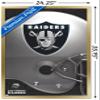 Trends International NFL Las Vegas Raiders  Logo 20 Wall Poster, 22.375" x 34", Gold Framed Version view 3