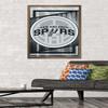 Trends International NBA San Antonio Spurs - Logo 17 Wall Poster, 34L x 22.4W, Bronze Framed Version view 2
