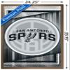 Trends International NBA San Antonio Spurs - Logo 17 Wall Poster, 34L x 22.4W, Bronze Framed Version view 3