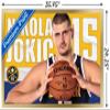 Trends International NBA Denver Nuggets - Nikola Jokic 19 Wall Poster, 22.375" x 34", Gold Framed Version view 3