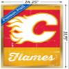 Trends International NHL Calgary Flames - Retro Logo 13 Wall Poster, 22.375" x 34", Gold Framed Version view 3