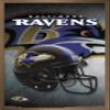 Trends International NFL Baltimore Ravens - Helmet 16 Wall Poster, 22.375" x 34", Bronze Framed Version view 1