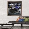 Trends International NFL Baltimore Ravens - Helmet 16 Wall Poster, 22.375" x 34", Bronze Framed Version view 2