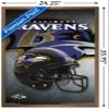 Trends International NFL Baltimore Ravens - Helmet 16 Wall Poster, 22.375" x 34", Bronze Framed Version view 3