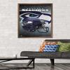 Trends International NFL Seattle Seahawks - Helmet 16 Wall Poster, 22.375" x 34", Bronze Framed Version view 2