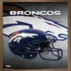 NFL Denver Broncos - Helmet 16 Wall Poster, 22.4L" x 14.7W", Bronze Framed Version view 1