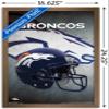 NFL Denver Broncos - Helmet 16 Wall Poster, 22.4L" x 14.7W", Bronze Framed Version view 3