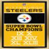 Trends International NFL Pittsburgh Steelers - Champions 13 Wall Poster, 22.375" x 34", Gold Framed Version view 1