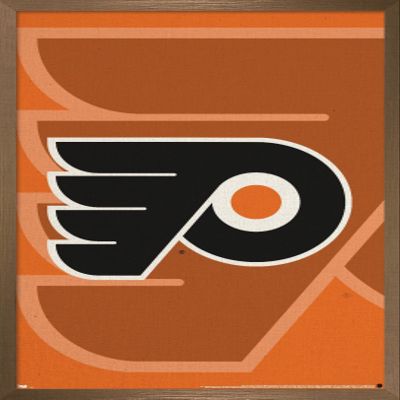 Trends International NHL Philadelphia Flyers - Logo 14 Wall Poster, 22.375" x 34", Bronze Framed Version