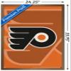 Trends International NHL Philadelphia Flyers - Logo 14 Wall Poster, 22.375" x 34", Bronze Framed Version view 3