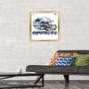 Trends International NFL Dallas Cowboys - Drip Helmet 20 Wall Poster, 14.725" x 22.375", Gold Framed Version view 2