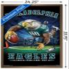 Trends International NFL Philadelphia Eagles - End Zone 17 Wall Poster, 22.375" x 34", Bronze Framed Version view 3
