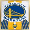 Trends International NBA Golden State Warriors - Logo 19 Wall Poster, 22.375" x 34", Gold Framed Version view 1