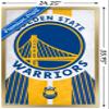 Trends International NBA Golden State Warriors - Logo 19 Wall Poster, 22.375" x 34", Gold Framed Version view 3