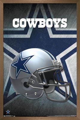 Trends International NFL Dallas Cowboys - Helmet 16 Wall Poster, 14.725" x 22.375", Bronze Framed Version