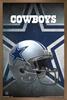 Trends International NFL Dallas Cowboys - Helmet 16 Wall Poster, 14.725" x 22.375", Bronze Framed Version view 1