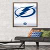 Trends International NHL Tampa Bay Lightning - Logo 17 Wall Poster, 22.375" x 34", Bronze Framed Version view 2