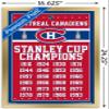 Trends International NHL Montreal Canadiens Champions 13 Wall Poster, 14.725" x 22.375", Gold Framed Version view 3