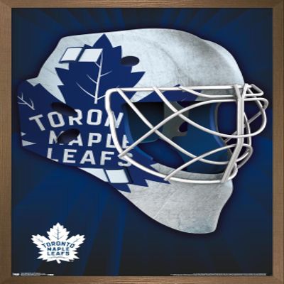 Trends International NHL Toronto Maple Leafs - Mask 16 Wall Poster, 22.375" x 34", Bronze Framed Version