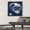 Trends International NHL Toronto Maple Leafs - Mask 16 Wall Poster, 22.375" x 34", Bronze Framed Version view 2