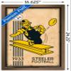 Trends International NFL Pittsburgh Steelers - Retro Logo 14 Wall Poster, 14.725" x 22.375", Bronze Framed Version view 3