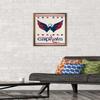 Trends International NHL Washington Capitals - Logo 14 Wall Poster, 14.725" x 22.375", Bronze Framed Version view 2