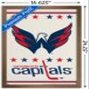 Trends International NHL Washington Capitals - Logo 14 Wall Poster, 14.725" x 22.375", Bronze Framed Version view 3