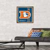 NFL Denver Broncos - Retro Logo 14 Wall Poster, 22.4L" x 14.7W", Bronze Framed Version view 2