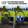 10L0L Golf Cart Steering Wheel for Yamaha, EZGO TXT/RXV/Valor, Club Car DS/Precedent/Onward/Tempo Golf Carts (Blue) view 2