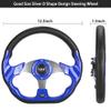 10L0L Golf Cart Steering Wheel for Yamaha, EZGO TXT/RXV/Valor, Club Car DS/Precedent/Onward/Tempo Golf Carts (Blue) view 3