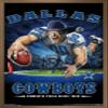 Trends International NFL Dallas Cowboys - End Zone 17 Wall Poster, 22.375" x 34", Bronze Framed Version view 1