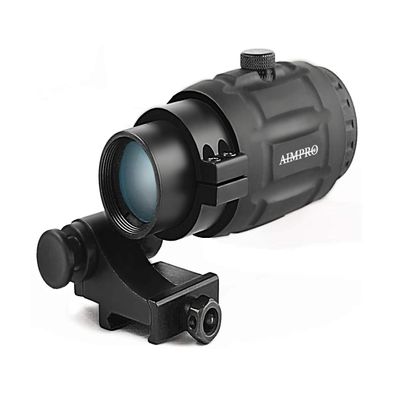 AIMPRO Magnifier for Red Dot Scopes with Flip to Side Mount